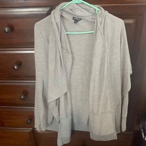 Grey Cardigan and Black and Grey Lace Cardigan